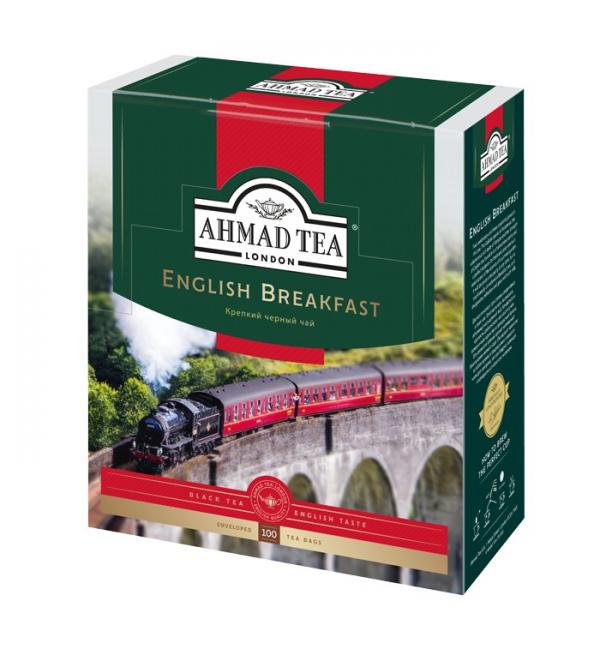 Чай черный Ahmad Tea English Breakfast Enveloped 200г (100 пак.)
