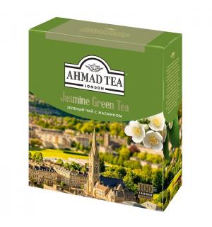 Чай зеленый Ahmad Tea Jasmine Green Tea Tagged 200г (100 пак.)