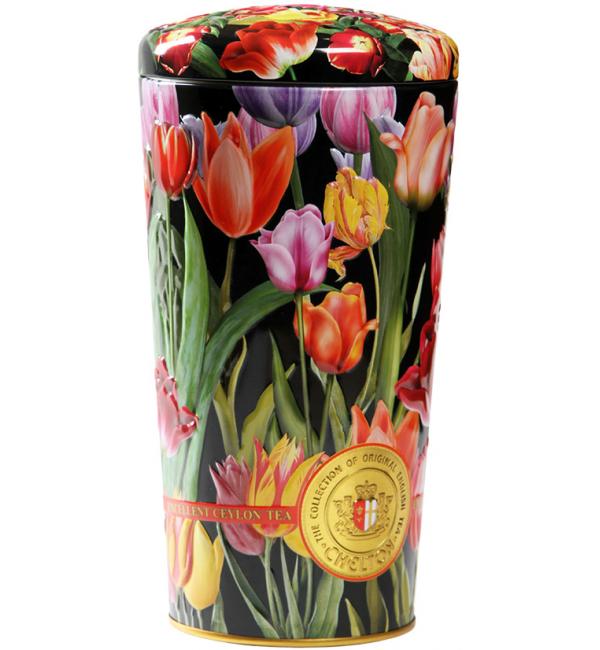 Чай черный и зеленый Chelton VASE Tulips 100г