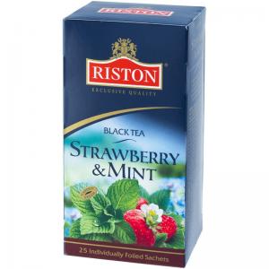Чай черный Riston Клубника и мята 37,5г (25 пак.)