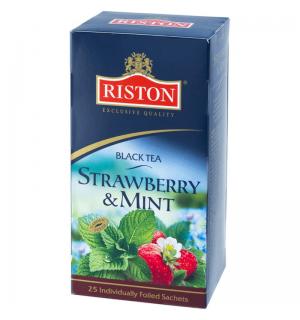 Чай черный Riston Клубника и мята 37,5г (25 пак.)