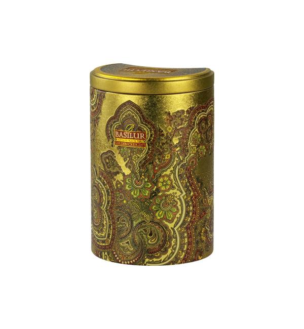 Чай черный Basilur Восточная коллекция Золотой месяц 100г (Железная Банка)