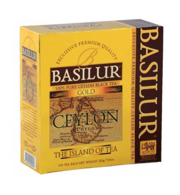 Чай черный Basilur Чайный остров Золотой 200г (100 пак.)