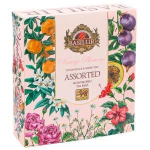 Чай черный и зеленый Basilur Винтажная коллекция 80г (40 пак.)