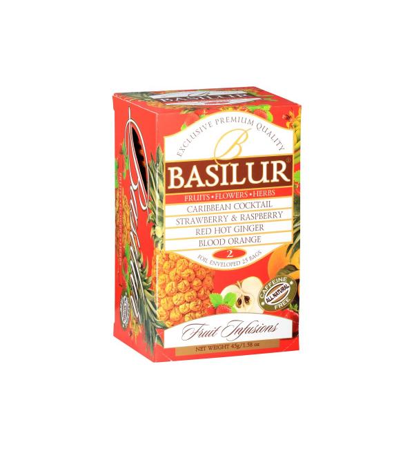 Чай черный Basilur Fruit infusion Ассорти Том 2 45г (25 пак.)