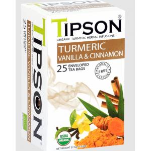 Чай травяной Tipson Turmeric Vanilla Cinnamon 37,5г (25 пак.)