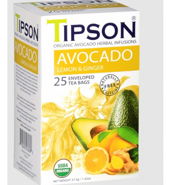 Чай зеленый Tipson Avocado 37,5г (25 пак.)