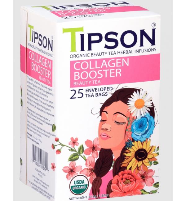 Чай зеленый Tipson Beauty Collagen Booster 37,5‬г (25 пак.)