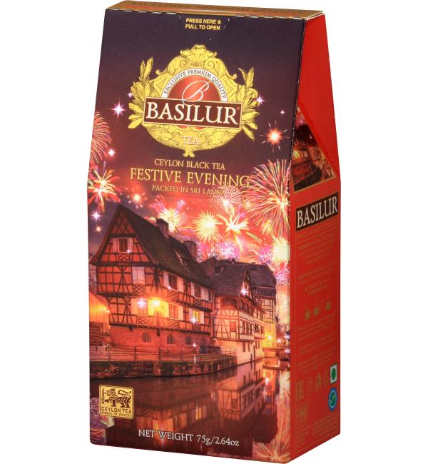 Чай черный Basilur Festival Бесконечные моменты Праздничный вечер 75г
