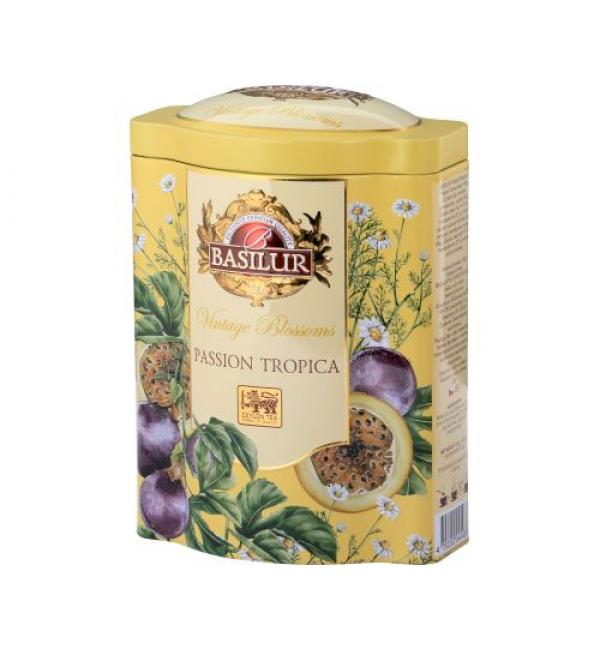 Чай зеленый Basilur Винтажные цветы Страсть тропика 100г