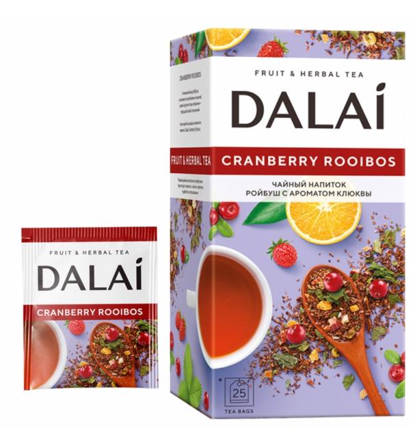 Чай травяной Dalai Cranberry rooibos 37,5‬г (25 пак.)