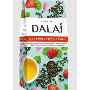 Чай зеленый Dalai Strawberry Cream 80г
