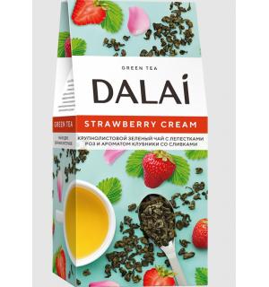 Чай зеленый Dalai Strawberry Cream 80г
