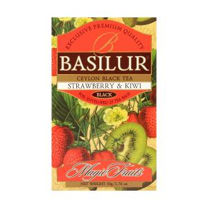 Чай черный Basilur Strawberry and Kiwi 50г (25 пак.)