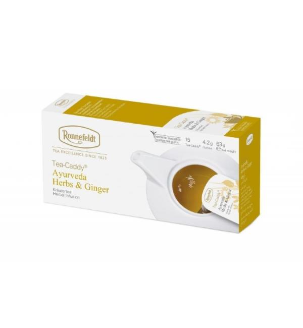 Чай травяной Ronnefeldt Tea-Caddy Ayurveda Herbs&Ginger 63г (15 пак.)