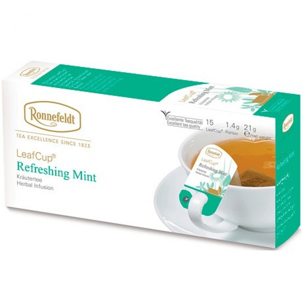 Чай травяной <b>Ronnefeldt</b> Leaf Cup Refreshing Mint 21г (15 пак. 