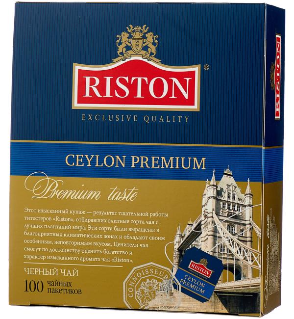 Чай черный Riston Ceylon Premium 200г (100 пак.)