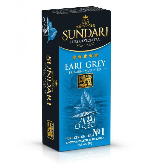 Чай черный Sundari Earl Grey 50г (25 пак.)