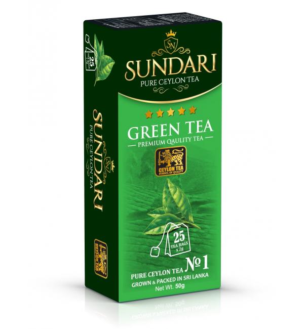 Чай зеленый Sundari 50г (25 пак.)