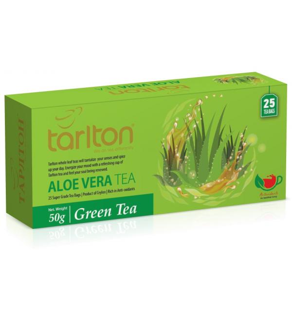 Чай зеленый Tarlton Aloe Vera 50г (25 пак.)