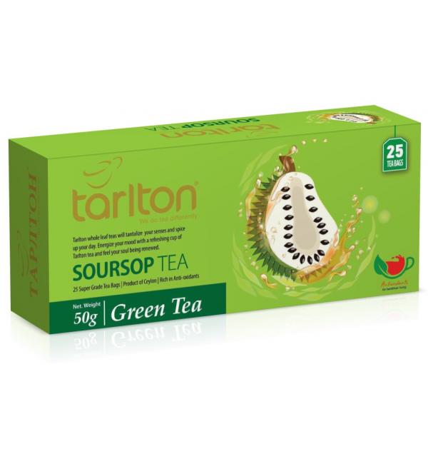Чай зеленый Tarlton Soursop 50г (25 пак.)