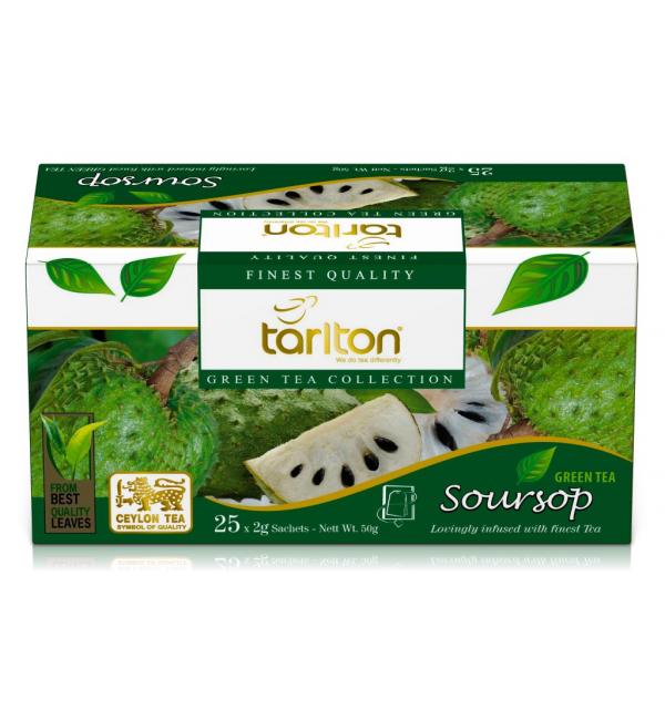 Чай зеленый Tarlton Soursop Enveloped 50г (25 пак.)
