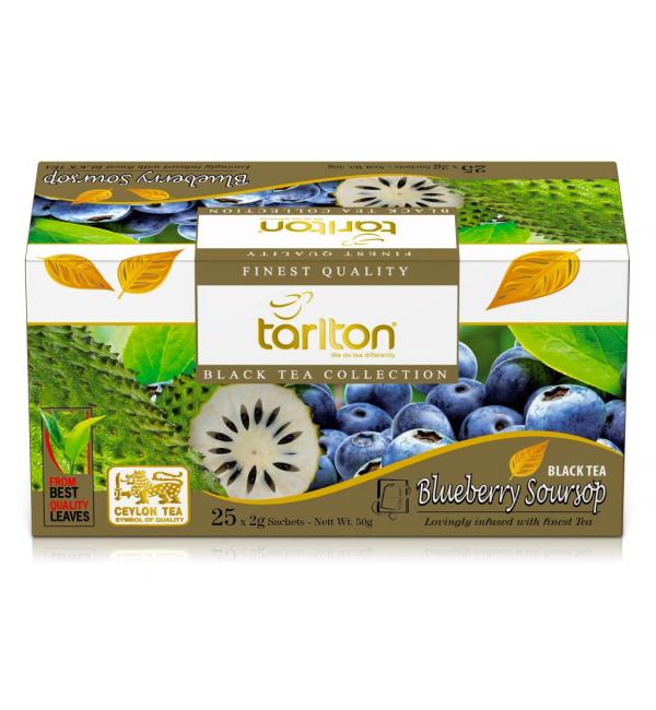 Чай черный Tarlton Blueberry Soursop 50г (25 пак.)