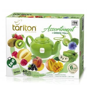 Чай зеленый Tarlton Green Assortment 120г (60 пак.)