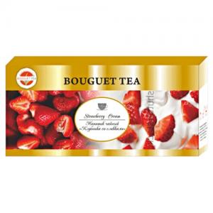Чай черный Bouguet Tea Strawberry Cream 40г (25 пак.)