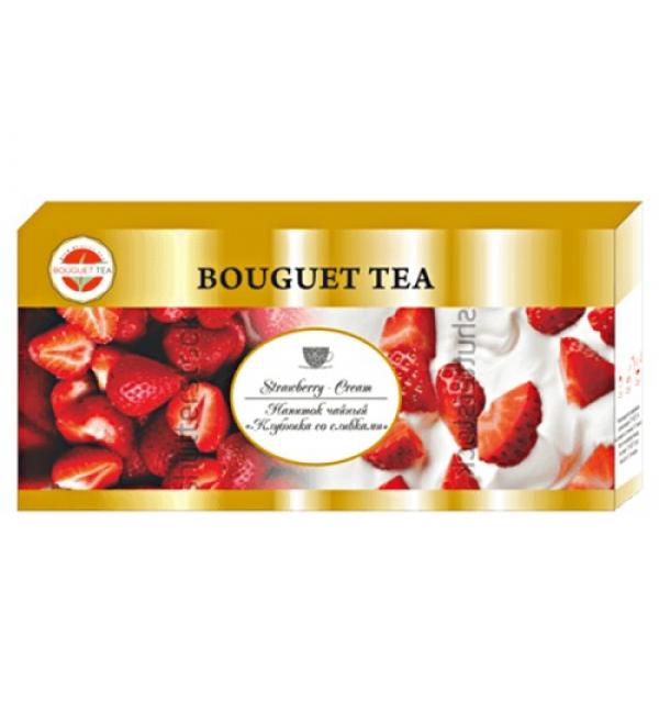 Чай черный Bouguet Tea Strawberry Cream 40г (25 пак.)