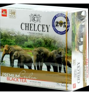 Чай черный Chelcey Premium Ceylon 200г (100 пак.)
