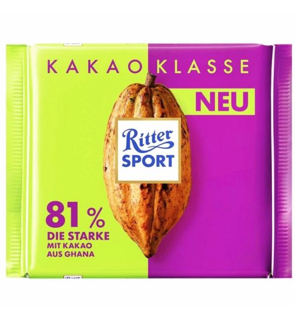 Шоколад Ritter Sport Вкус из Перу 81% какао 100г