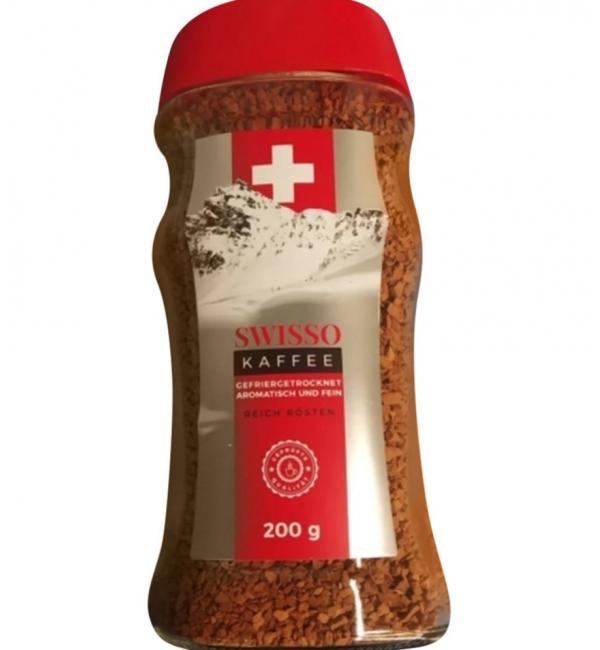 Кофе растворимый SWISSO KAFFE Riech Rosten 200г (Стекло)