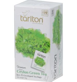Чай зеленый Tarlton Premium Enveloped 50г (25 пак.)